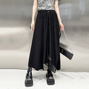 Irregular Patchwork A-line Skirt