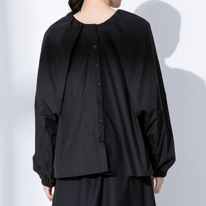 Raglan Loose Lantern Sleeve A-line Top Shirt