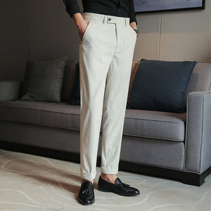 Winter Thickened Corduroy Slim Fit Casual Trousers