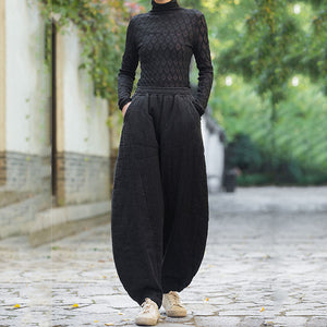 Casual Loose Large Size Lantern Ninth Pants