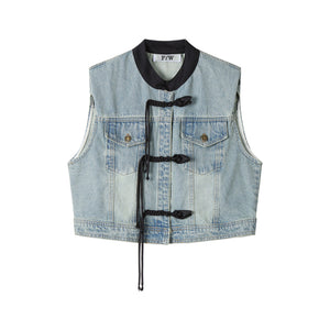 Denim Loose Sleeveless Casual Vest