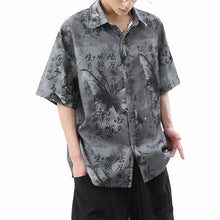 Load image into Gallery viewer, Printed Loose Casual Thin Short-sleeved Shirt
