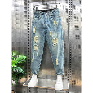 Summer Ripped Casual Pants