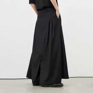 Black Irregular Multi Piece Wide Leg Pants