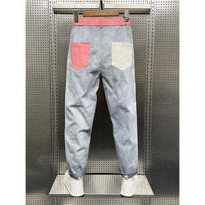 Men's Small-Footed Denim Harem Pants