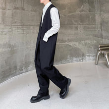 Load image into Gallery viewer, Black Vest Jumpsuit
