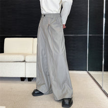 Load image into Gallery viewer, Zippered Retro Straight Casual Wide Leg Trousers
