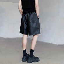 Load image into Gallery viewer, Retro Simple PU Leather Shorts
