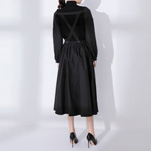 Load image into Gallery viewer, Irregular Detachable Black Vintage Dress
