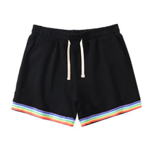 Load image into Gallery viewer, Cotton Sport Rainbow Print Shorts
