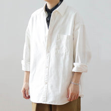 Load image into Gallery viewer, Japanese Retro Washed Cotton Loose Shirt
