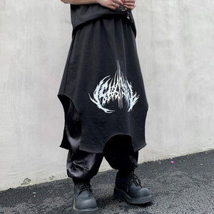 Three-dimensional Cutting Raw Edge Design Culottes