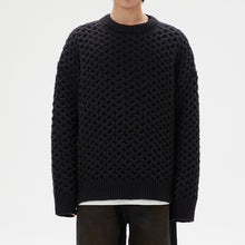 Load image into Gallery viewer, Honeycomb Twist Crew Neck Sweater
