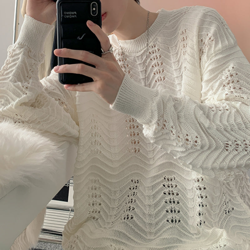 Hollow Pullover Loose Sweater