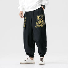 Load image into Gallery viewer, Zip Embroidered Linen Casual Harem Pants
