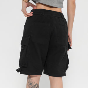 Drawstring Zipper Pocket Shorts