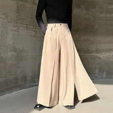 Load image into Gallery viewer, Casual Fake Two Piece Straight Leg Loose Wide Leg Pants
