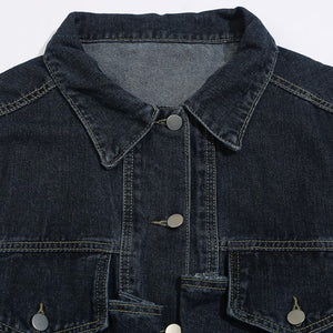 Multi-pocket Japanese Workwear Denim Vest