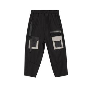 Patchwork Loose Harem Pants