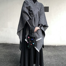 Load image into Gallery viewer, Retro Shawl Cape Coat
