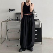 Load image into Gallery viewer, High Waist Drawstring Wide Leg Trousers
