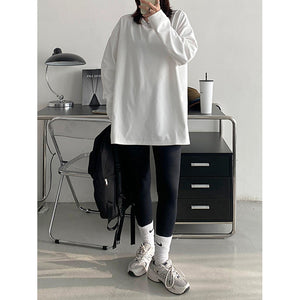 Loose White Long-sleeved Shirt