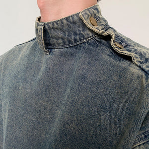 Casual Denim Stand Collar Jacket