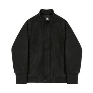 Stand Collar Wool Loose Jacket