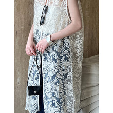 Load image into Gallery viewer, Jacquard Hollow Vest Dress
