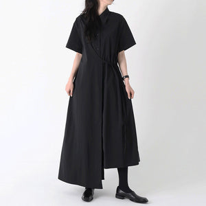 High Waist Long Irregular Dress