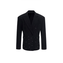 Load image into Gallery viewer, Striped Loose Double-breasted Suit Jacket
