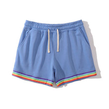 Load image into Gallery viewer, Cotton Sport Rainbow Print Shorts
