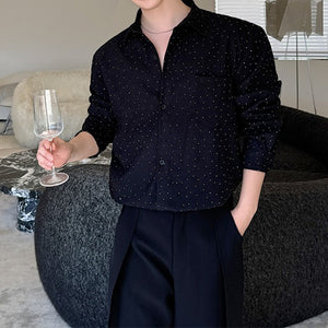 Gypsophila Black Long-sleeved Shirt