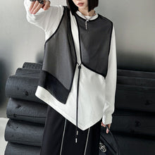 Load image into Gallery viewer, Round Neck Irregular Mesh Shirt
