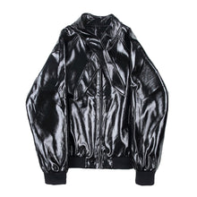 Load image into Gallery viewer, Big Peak Collar PU Leather Jacket
