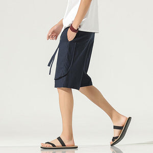 Summer Breathable Cotton Linen Shorts