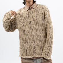 Load image into Gallery viewer, Textured Hollow Long-sleeved Sweater
