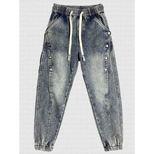 Load image into Gallery viewer, Vintage Loose  Casual Button Jeans
