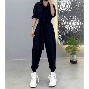 Loose Wide-Leg Casual Jumpsuit