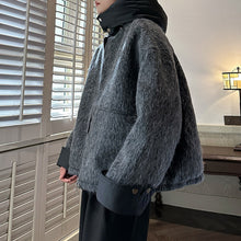 Load image into Gallery viewer, Loose-fitting Detachable Hooded Short Woolen Coat
