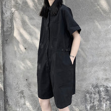 Load image into Gallery viewer, Summer Women&#39;s Black Jumpsuit Shorts
