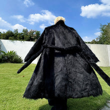 Load image into Gallery viewer, Thickened Plush Artificial Fur Mid-Length Coat
