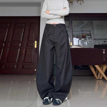 Load image into Gallery viewer, Vintage Draped Black Scimitar Suit Pants
