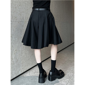 High Waist Pleated Skirt Pants