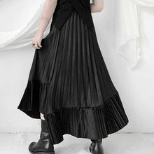 Load image into Gallery viewer, High Waist Casual Pleated Irregular Skirt
