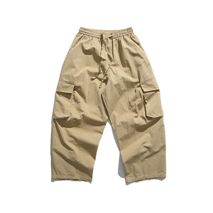 Loose Straight Cargo Casual Pants