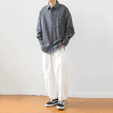 Load image into Gallery viewer, Japanese Retro Washed Cotton Loose Shirt
