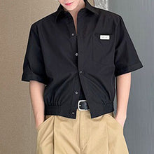 Load image into Gallery viewer, Summer Short-sleeved Shirt with Detachable Shoulder Pads
