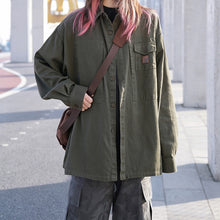 Load image into Gallery viewer, Army Green Work Jacket
