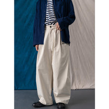 Load image into Gallery viewer, Retro Pleated Wide-leg Loose Trousers
